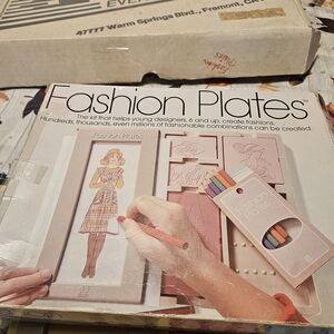Fashion Plates Design Kit for Kids. In original box from 1978.